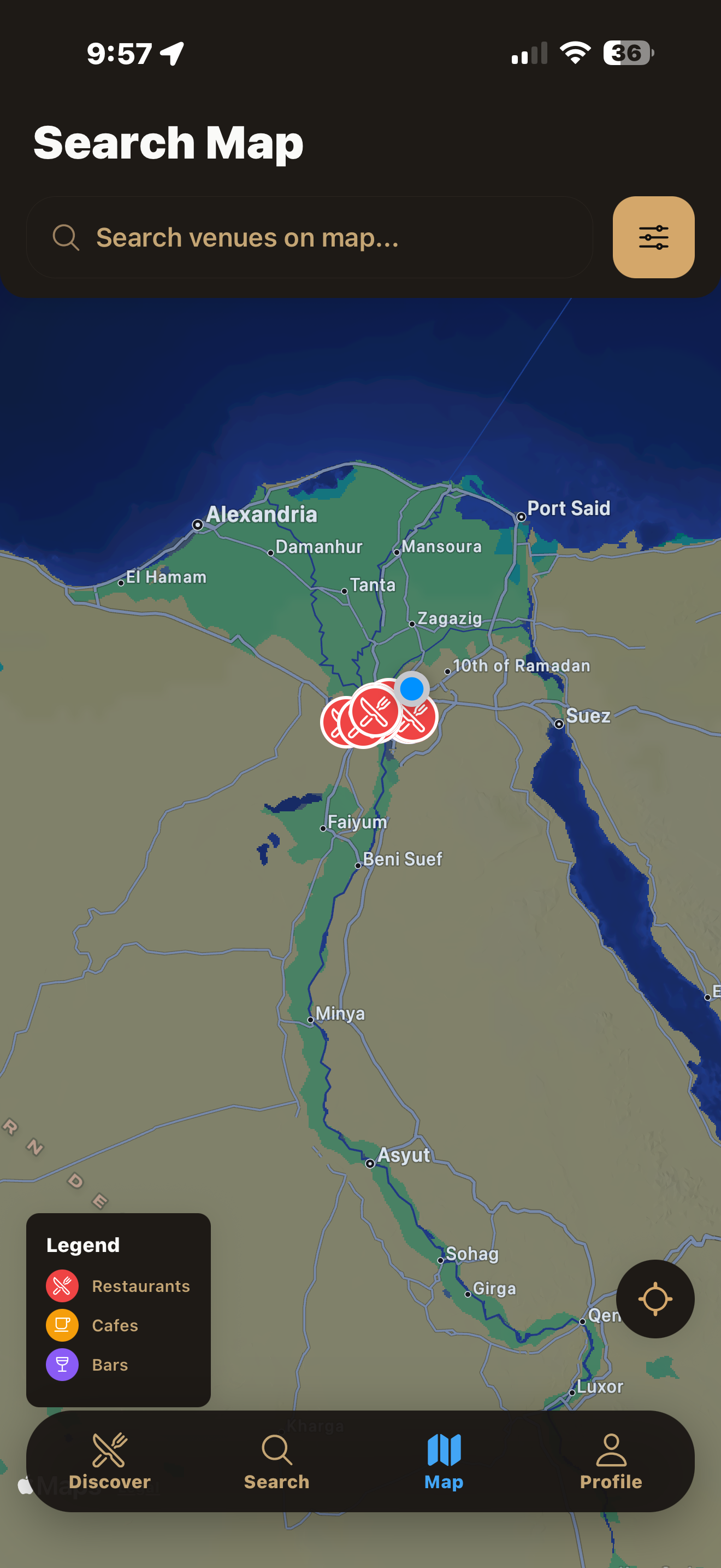 Ehgz app map view