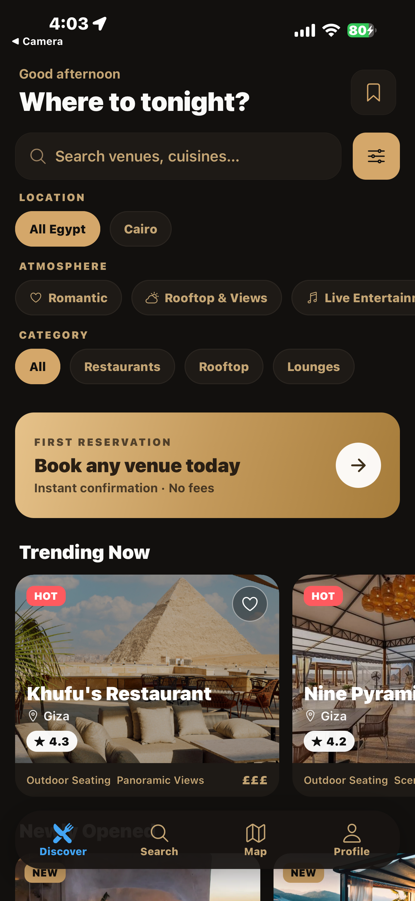 Ehgz app — discover and book Cairo's best venues